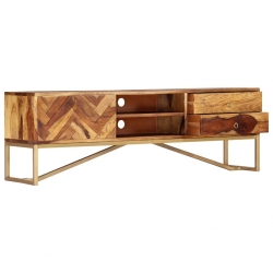 Szafka pod TV, 140x30x45 cm, lite drewno sheesham