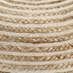 Ręcznie robiony puf, 40 x 45 cm, juta