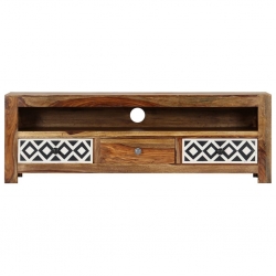Szafka pod TV, 120x30x40 cm, lite drewno sheesham