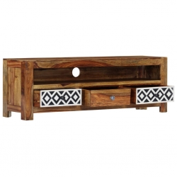 Szafka pod TV, 120x30x40 cm, lite drewno sheesham