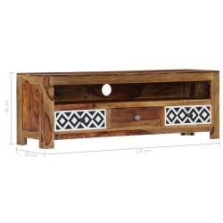 Szafka pod TV, 120x30x40 cm, lite drewno sheesham