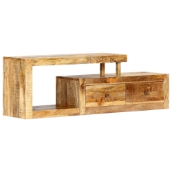 Szafka pod TV, 120 x 30 x 40 cm, lite drewno mango