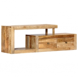 Szafka pod TV, 120 x 30 x 40 cm, lite drewno mango