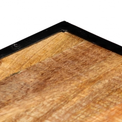 Stolik kawowy, 90x50x40 cm, lite drewno z odzysku