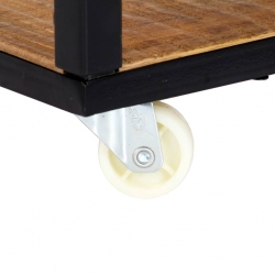 Stolik kawowy, 90x50x40 cm, lite drewno z odzysku