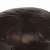 Puf, ciemnobrązowy, 40x35 cm, prawdziwa kozia skóra