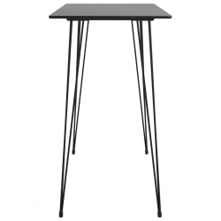 Stolik barowy, czarny, 120x60x105 cm