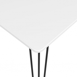 Stolik barowy, biały, 120x60x105 cm