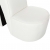 Fotel w kształcie buta na obcasie, biały, sztuczna skóra