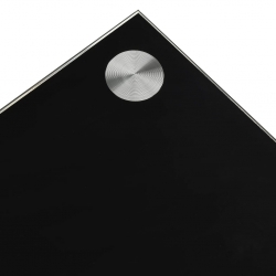 Stolik kawowy, czarny, 110x43x60 cm, hartowane szkło