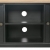 Szafka pod TV, czarna, 120 x 30 x 40 cm, drewniana