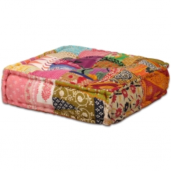 Sofa modułowa z akcesoriami, 16 elementów, patchwork z tkanin
