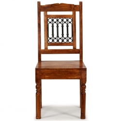 Krzesła z litego drewna stylizowanego na sheesham, 6 szt.