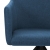 Obrotowe krzesła stołowe, 4 szt., niebieskie, tkanina