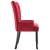 Krzesła stołowe z podłokietnikami, 2 szt., czerwone, aksamitne