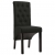 Krzesła do jadalni, 6 szt., czarne, tapicerowane tkaniną