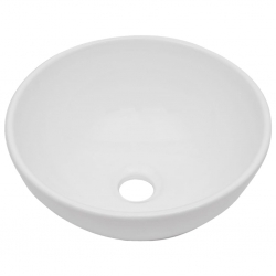 Dwuczęściowy zestaw mebli do łazienki, ceramiczny, biały