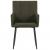 Krzesła stołowe z podłokietnikami, 6 szt., brązowe, tkanina