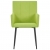 Krzesła jadalniane z podłokietnikami, 4 szt., zielone, tkanina