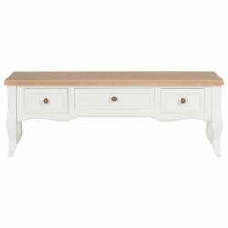Szafka pod TV, biała, 100 x 35 x 35 cm, drewniana