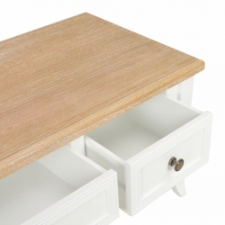 Szafka pod TV, biała, 100 x 35 x 35 cm, drewniana