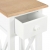 Stolik boczny, biały, 27x27x65,5 cm, drewniany