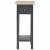Stolik boczny, czarny, 27x27x65,5 cm, drewniany