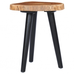 Stolik kawowy, 40x45 cm, lite drewno tekowe
