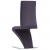 Krzesła o zygzakowatej formie, 2 szt., brązowe, sztuczna skóra