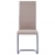 Krzesła stołowe, wspornikowe 2 szt., cappuccino, sztuczna skóra