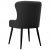 Krzesła do jadalni, 2 szt., czarne, tapicerowane tkaniną
