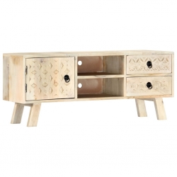 Szafka pod TV, 110 x 30 x 44 cm, lite drewno mango