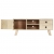 Szafka pod TV, 110 x 30 x 44 cm, lite drewno mango