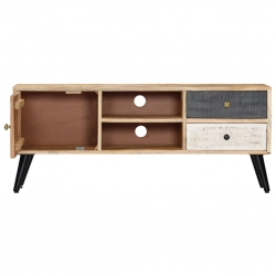 Szafka pod TV, 115 x 30 x 47 cm, lite drewno mango