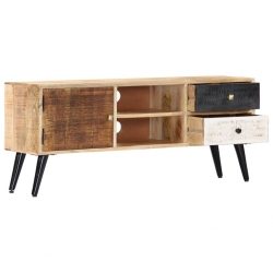 Szafka pod TV, 115 x 30 x 47 cm, lite drewno mango