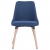 Krzesła do jadalni, 2 szt., niebieskie, tapicerowane tkaniną