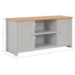 Szafka pod TV, szara, 120 x 39 x 58 cm