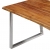 Stół jadalniany, 120 x 65 x 75 cm, lite drewno akacjowe i stal