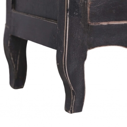 Szafka pod TV, 120 x 30 x 40 cm, czarna, lite drewno odzyskane