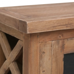 Szafka pod TV, 3 szuflady, 120x30x40 cm, lite drewno mahoniowe