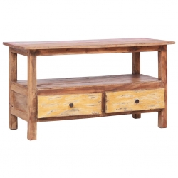 Szafka pod TV, 90 x 40 x 50 cm, lite drewno z odzysku
