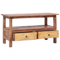 Szafka pod TV, 90 x 40 x 50 cm, lite drewno z odzysku