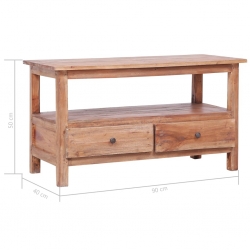 Szafka pod TV, 90 x 40 x 50 cm, lite drewno z odzysku