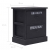 Szafki nocne, 2 szt., czarne, 38x28x45 cm, drewno paulownia