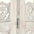 Parawan 5-panelowy, rzeźbiony, biały, 200x165 cm, drewno mango