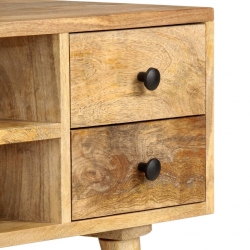 Szafka pod TV, 110 x 35 x 40 cm, lite drewno mango