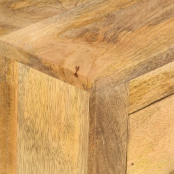 Stolik kawowy z 4 szufladami, 90x50x35 cm, lite drewno mango