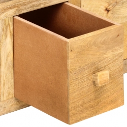 Stolik kawowy z 4 szufladami, 90x50x35 cm, lite drewno mango