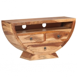 Szafka pod TV, 100 x 30 x 52 cm, lite drewno sheesham