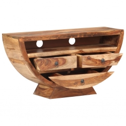Szafka pod TV, 100 x 30 x 52 cm, lite drewno sheesham